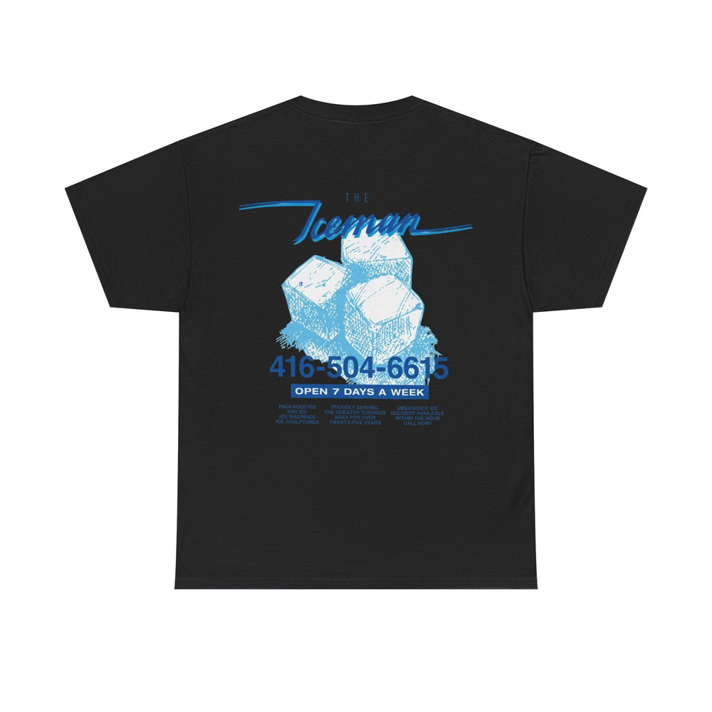 ICEMAN Blue Graphic Black Tee