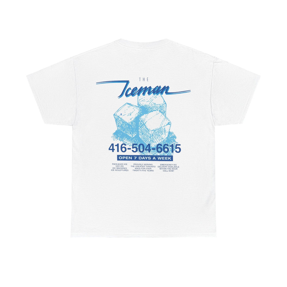ICEMAN Blue Graphic White Tee